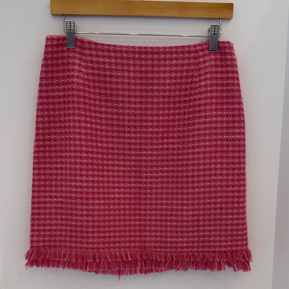 INC International Concepts Raspberry Tweed Pencil Skirt
